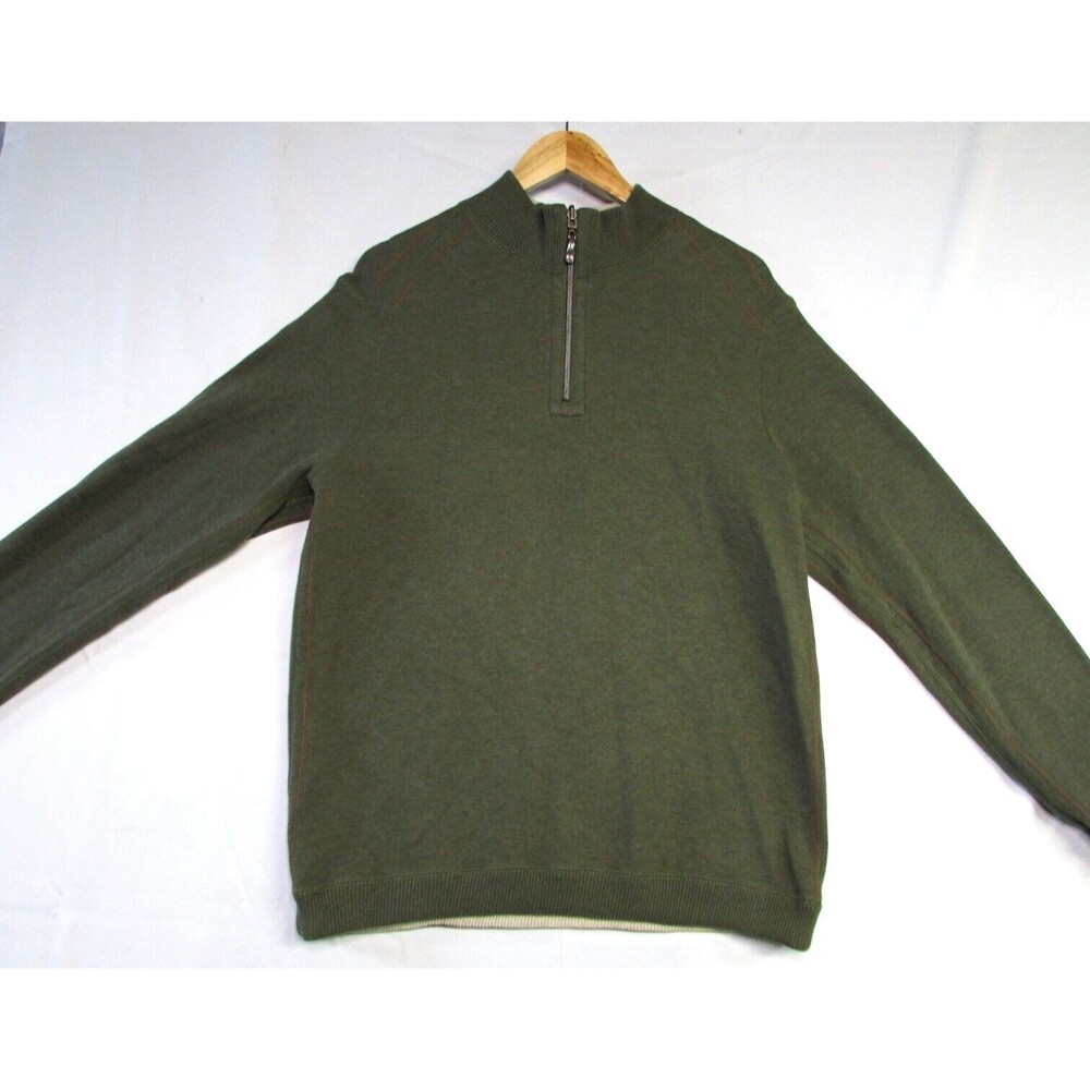 Tommy Bahama Men's Green Relax 1/4 Zip Med